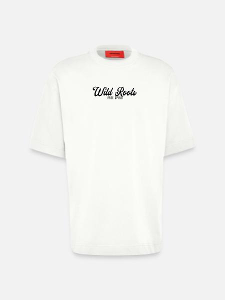 Wild Roots Free Spirit - Heavyweight T-Shirt - made by SPREAD  - OFF WHITE