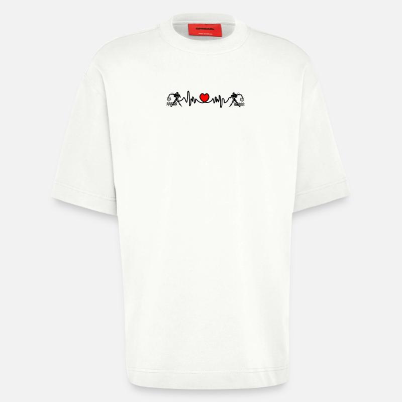 Herzfrequenz Cardio Wassermann Wassermann - Heavyweight T-Shirt - made by SPREAD  - OFF WHITE