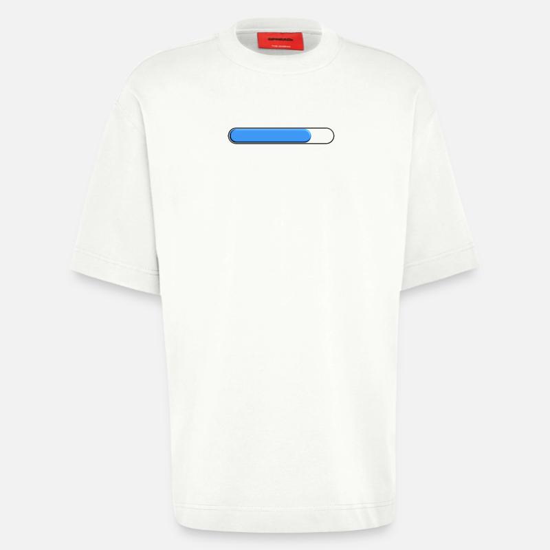 Average gauge Blue (three quarters) - Heavyweight T-Shirt - made by SPREAD - OFF WHITE