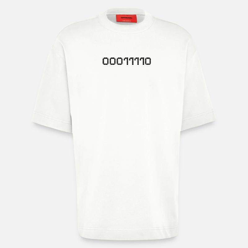 Binary notation - 30 - Heavyweight T-Shirt - made by SPREAD  - OFF WHITE