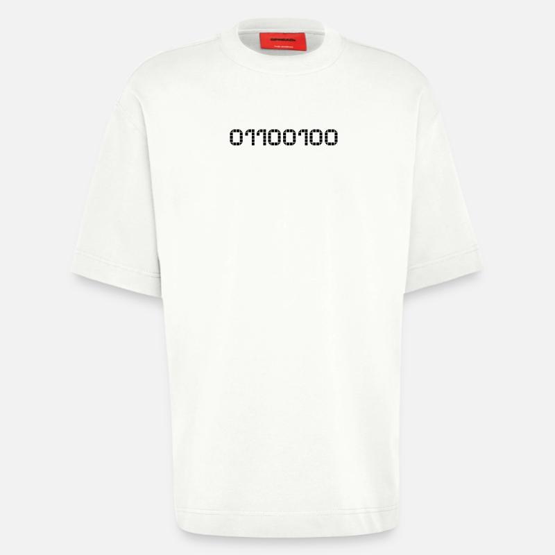 Binary notation - 100 - Heavyweight T-Shirt - made by SPREAD  - OFF WHITE
