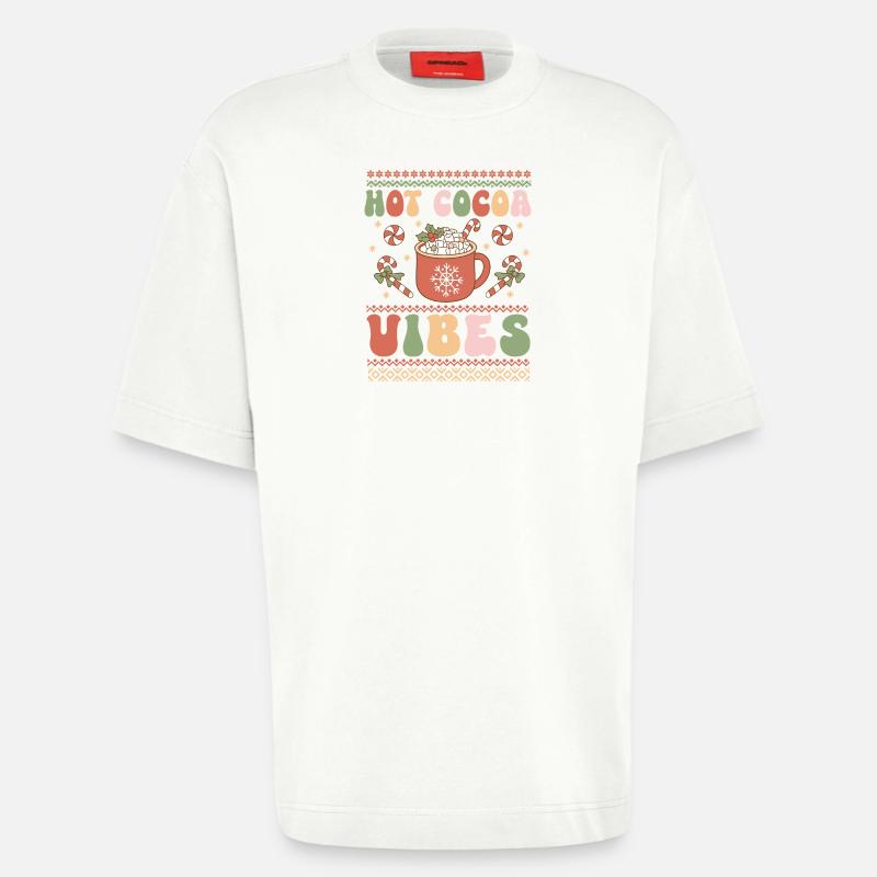 Hässlicher Weihnachtspullover - Heavyweight T-Shirt - made by SPREAD  - OFF WHITE