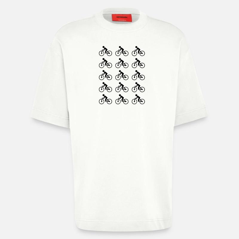 Bicycle - Heavyweight T-Shirt - made by SPREAD  - OFF WHITE