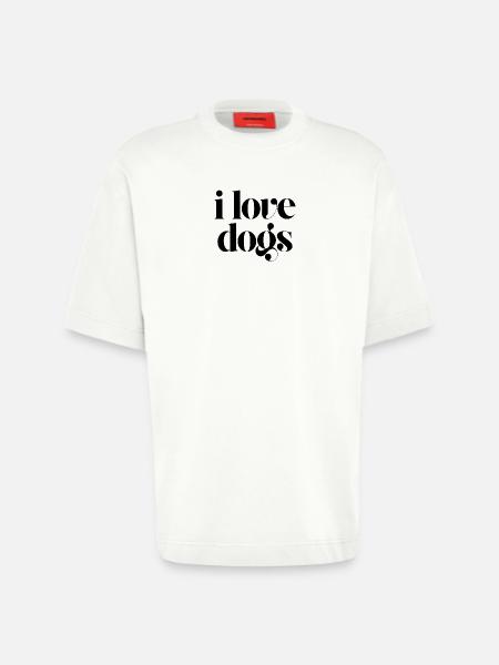 Ich liebe Hunde - Heavyweight T-Shirt - made by SPREAD - OFF WHITE
