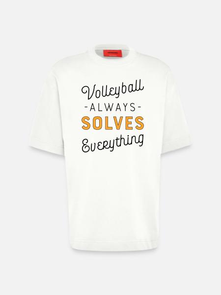 Volleyball - Heavyweight T-Shirt - made by SPREAD - OFF WHITE