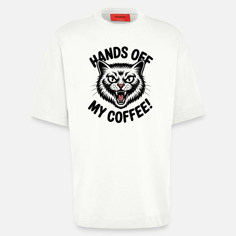 Coffee is mine - Heavyweight T-Shirt - made by SPREAD  - OFF WHITE
