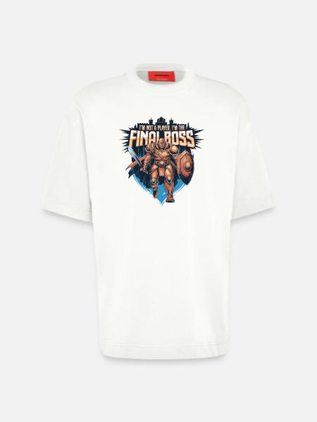 I'm the FinalBoss – Powerful Character - Heavyweight T-Shirt - made by SPREAD - OFF WHITE
