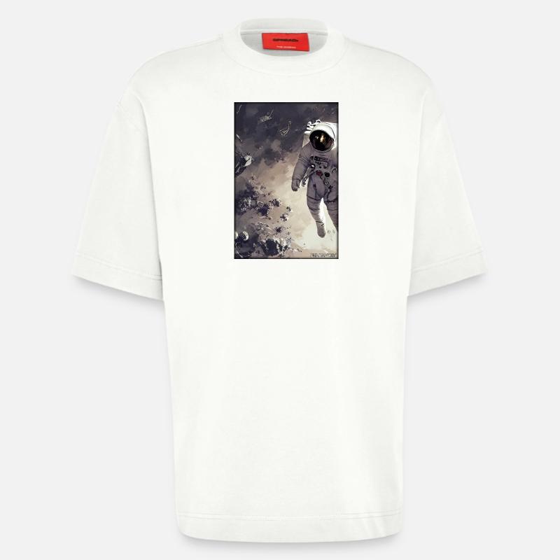 Astronaut Zukunft Sci-Fi Technik - Heavyweight T-Shirt - made by SPREAD  - OFF WHITE