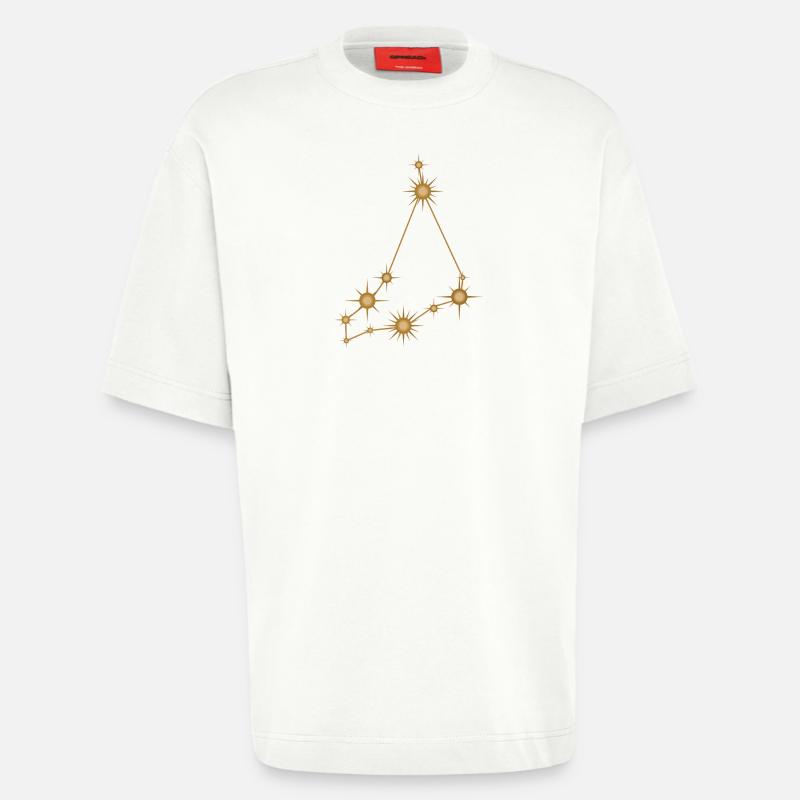Sternbild Steinbock Sternzeichen Sternzeichen - Heavyweight T-Shirt - made by SPREAD  - OFF WHITE