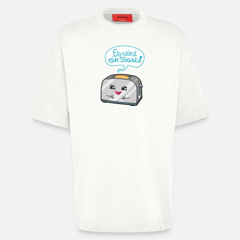 Es wird ein Toast! - Heavyweight T-Shirt - made by SPREAD  - OFF WHITE