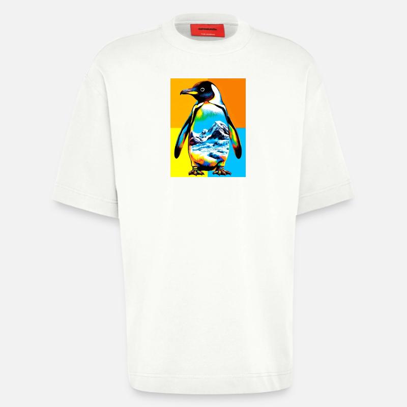 Pinguin - Heavyweight T-Shirt - made by SPREAD - OFF WHITE