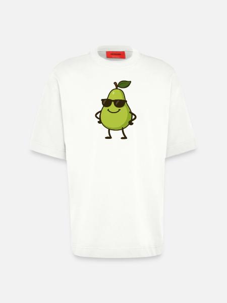 birne comic cool - Heavyweight T-Shirt - made by SPREAD  - OFF WHITE