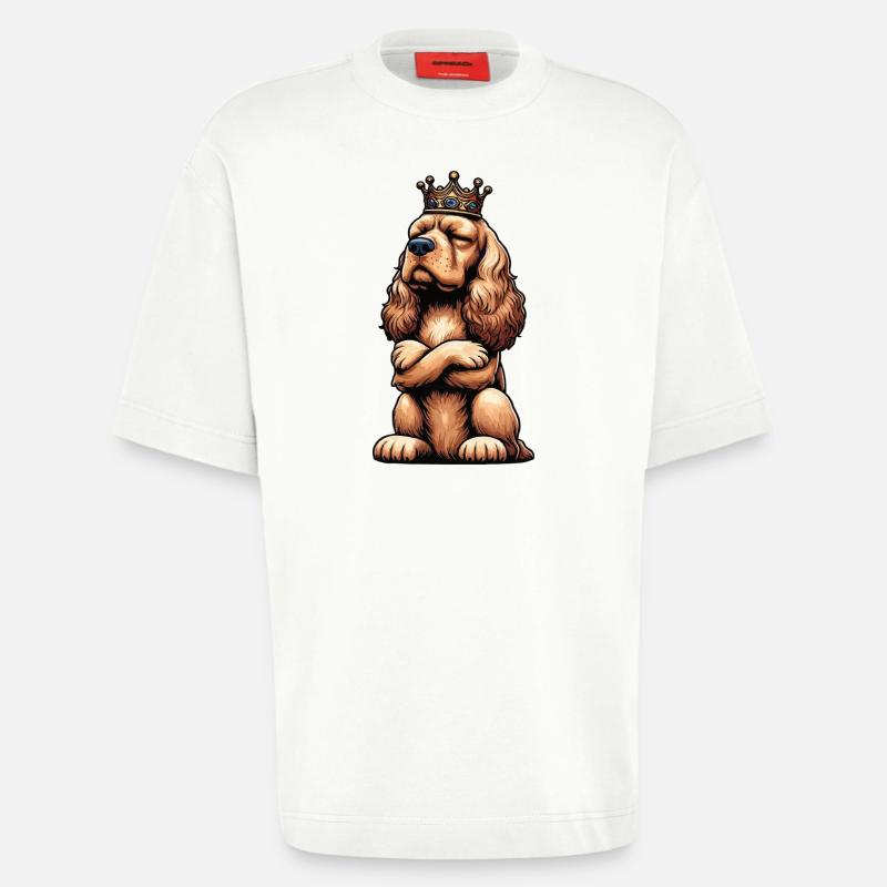 Cocker Spaniel Cockerhund Cocker Spaniel Besitzer - Heavyweight T-Shirt - made by SPREAD  - OFF WHITE