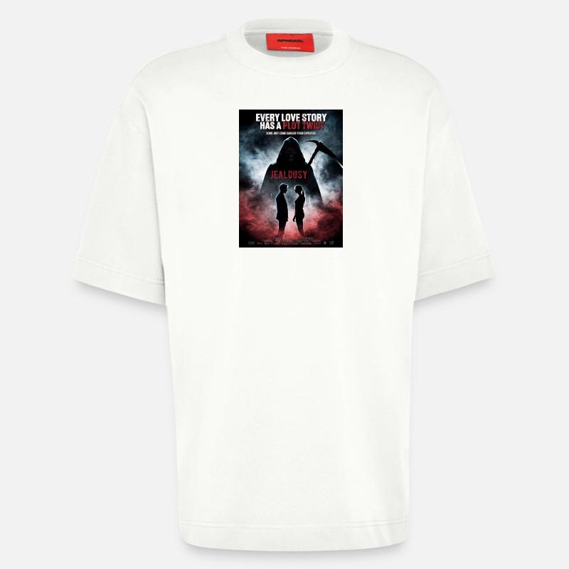 Plot Twist Liebe Eifersucht - Heavyweight T-Shirt - made by SPREAD  - OFF WHITE