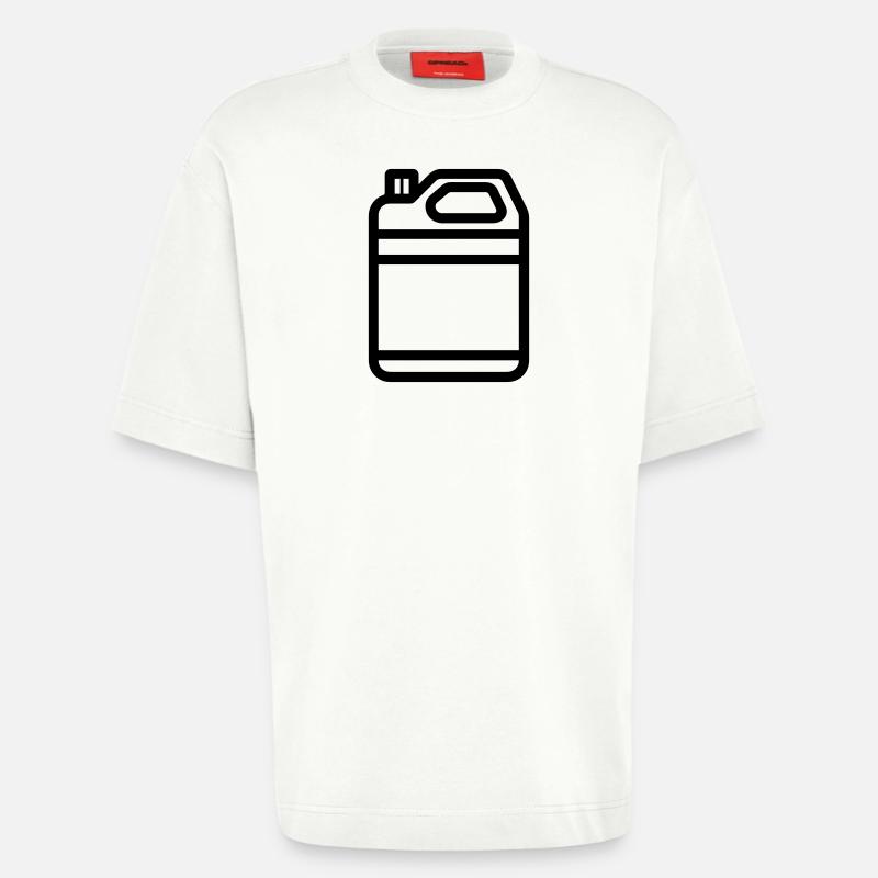 bidon - T-shirt bio épais oversize fabriqué en UE - OFF WHITE