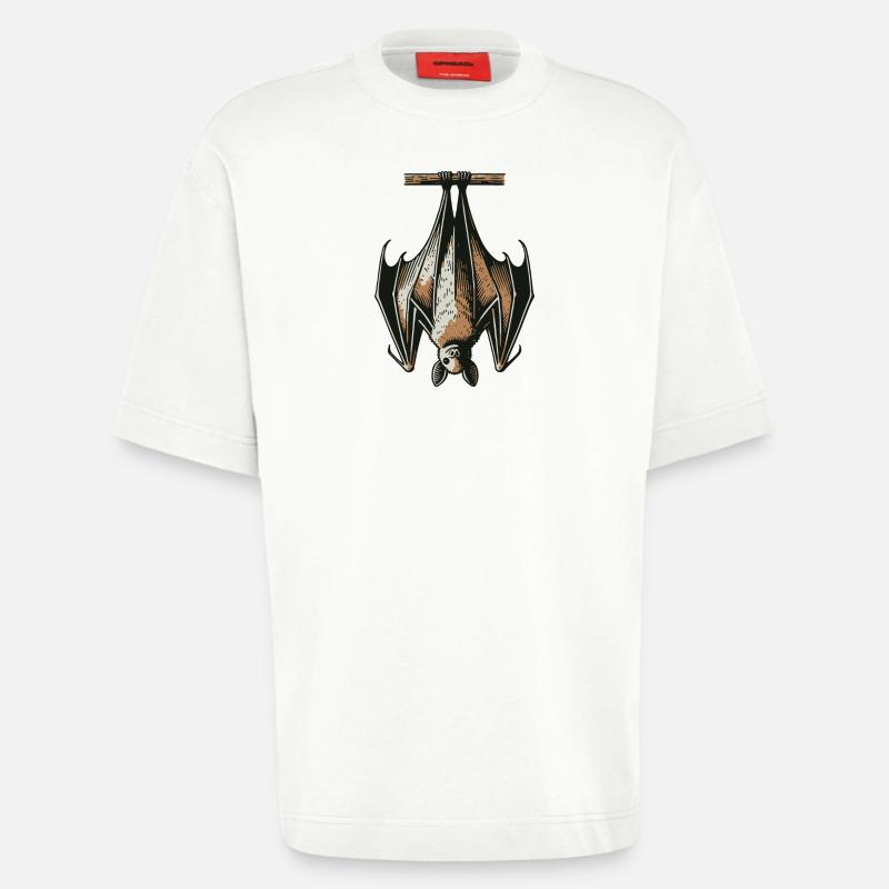 Fledermaus - Heavyweight T-Shirt - made by SPREAD  - OFF WHITE