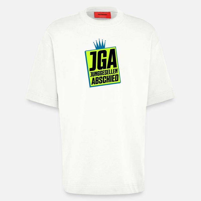 Junggesellenabschied JGA Neon Design - Heavyweight T-Shirt - made by SPREAD  - OFF WHITE