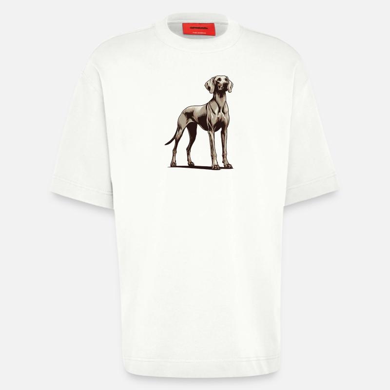 Weimaraner - Heavyweight T-Shirt - made by SPREAD  - OFF WHITE
