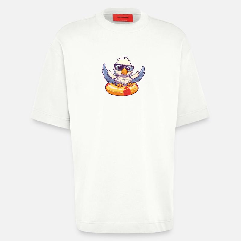 Eagle Comic Cool - Heavyweight T-Shirt - made by SPREAD  - OFF WHITE