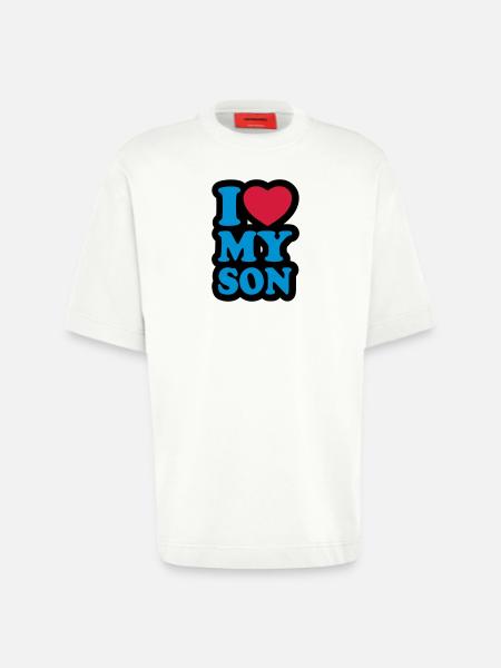 I love my son - Heavyweight T-Shirt - made by SPREAD - OFF WHITE
