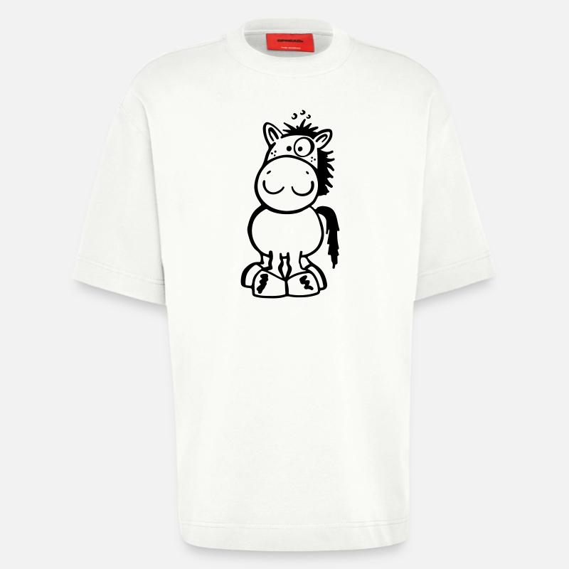 Kleines Pferdchen - Heavyweight T-Shirt - made by SPREAD - OFF WHITE