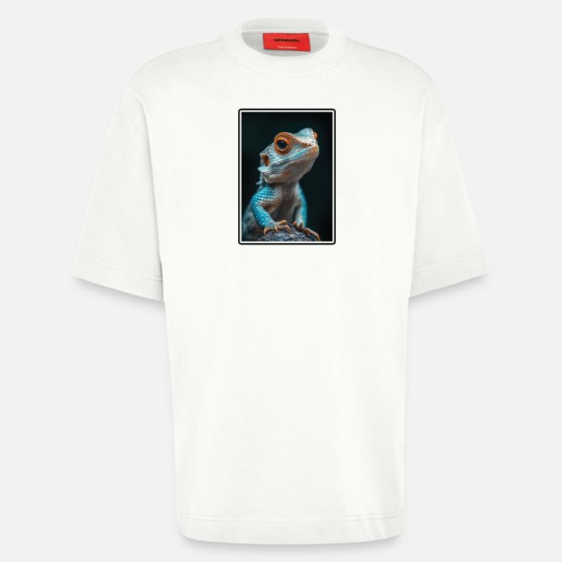 Eidechsen Eidechse - Heavyweight T-Shirt - made by SPREAD  - OFF WHITE
