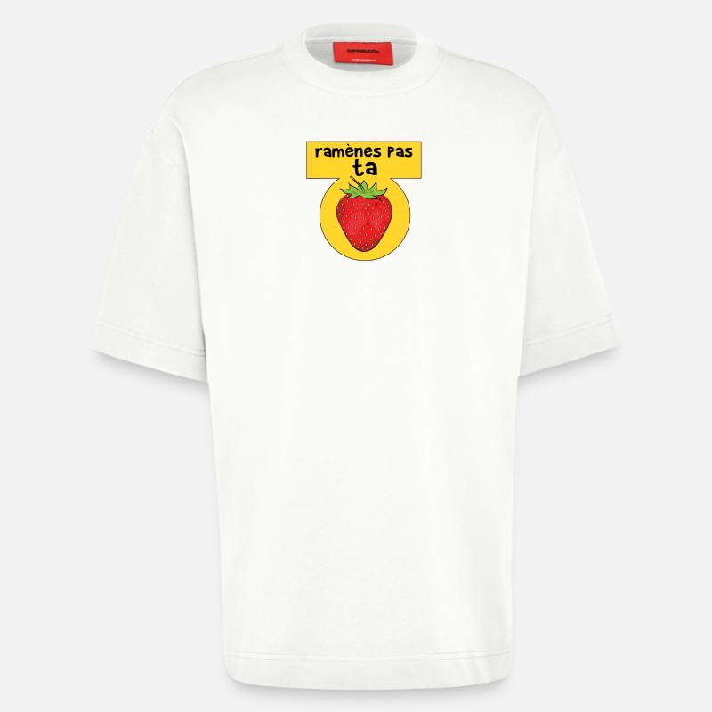 Bringen Sie Ihre Erdbeere nicht mit - Heavyweight T-Shirt - made by SPREAD  - OFF WHITE