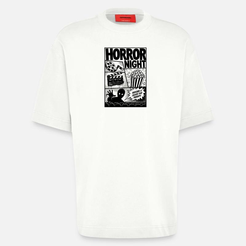 Horror Kino Zombie Comic - Heavyweight T-Shirt - made by SPREAD  - OFF WHITE