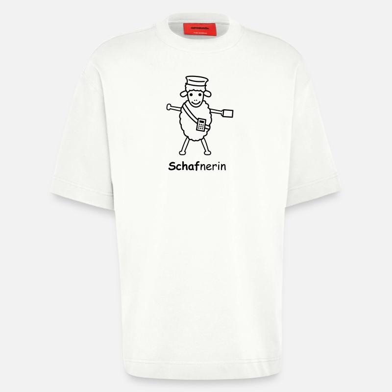 TIB_Schaf-nerin - Heavyweight T-Shirt - made by SPREAD - OFF WHITE