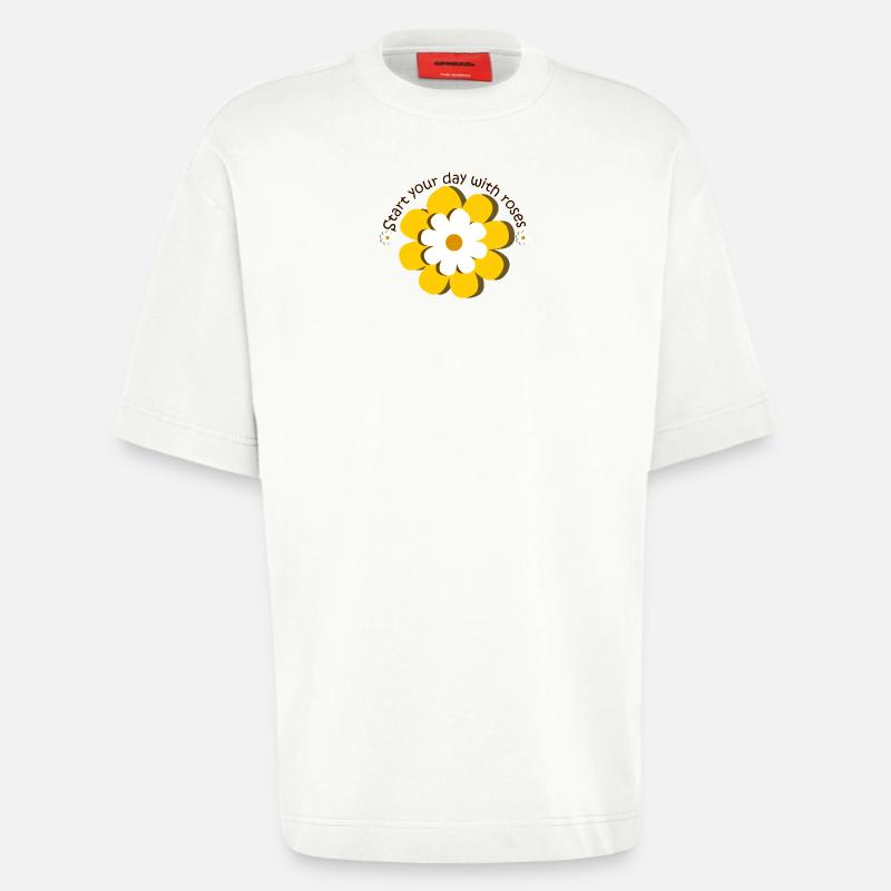 Flower Day - Heavyweight T-Shirt - made by SPREAD  - OFF WHITE