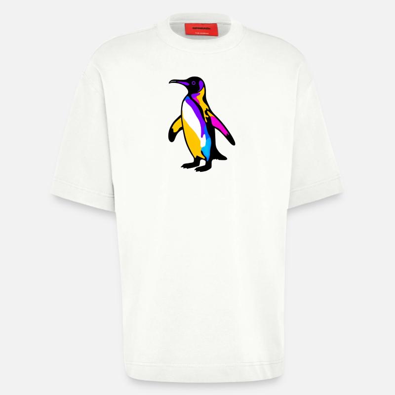 Pingouin - T-shirt bio épais oversize fabriqué en UE - OFF WHITE