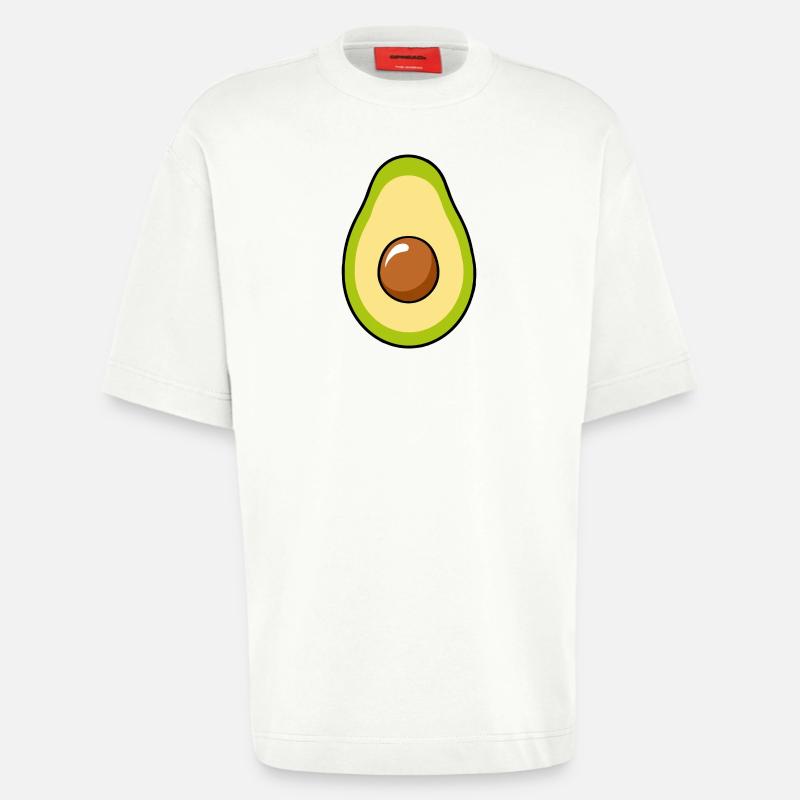 Avocado - Heavyweight T-Shirt - made by SPREAD  - OFF WHITE