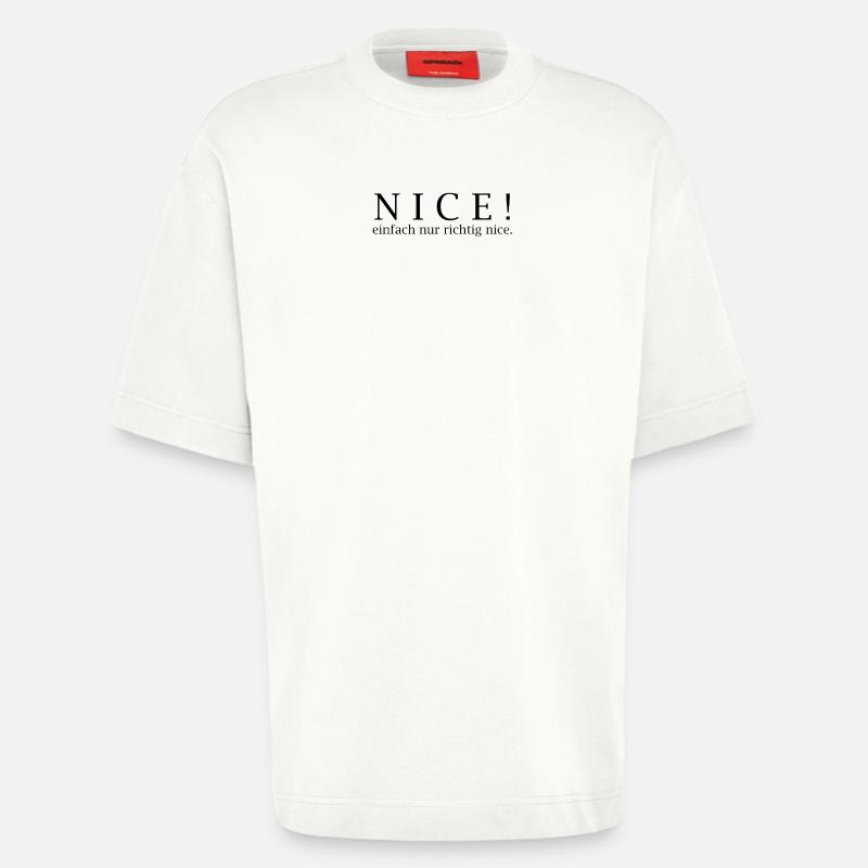 NICE! Einfach nur richtig nice. - Heavyweight T-Shirt - made by SPREAD  - OFF WHITE