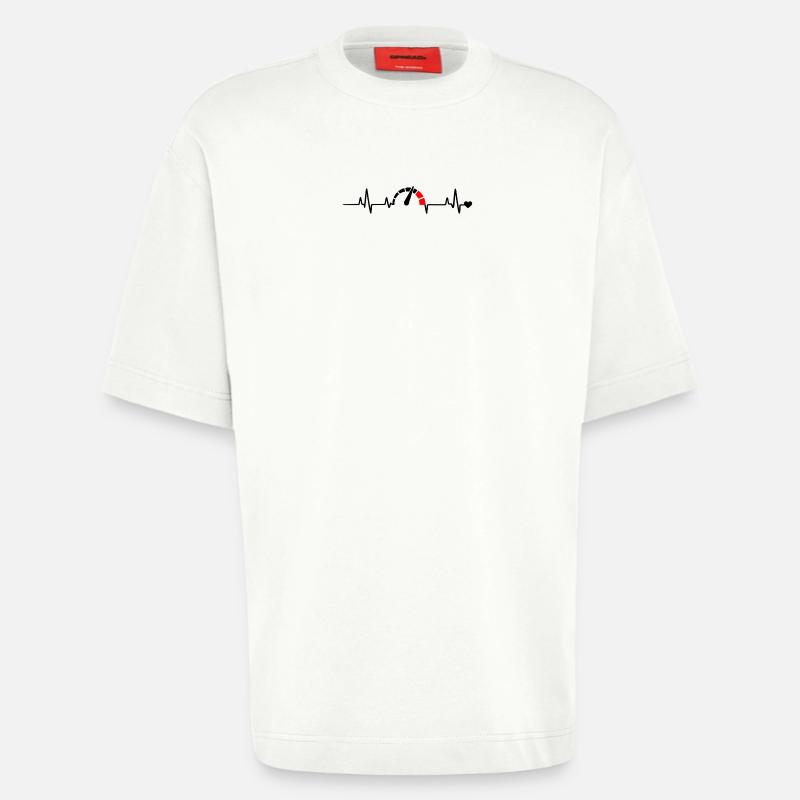 Roter Segmentbogen Logo Muster - Heavyweight T-Shirt - made by SPREAD  - OFF WHITE