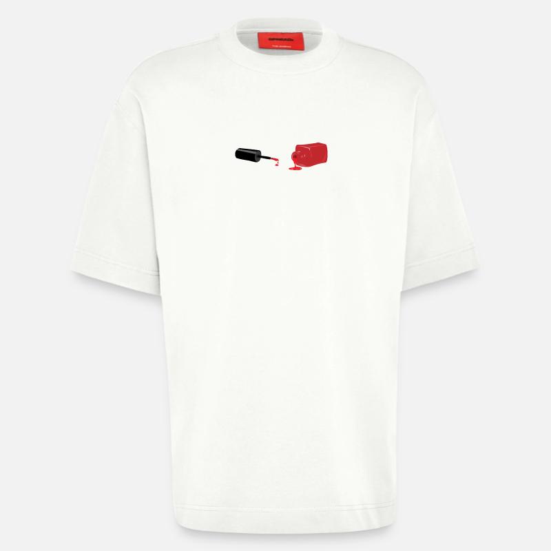 Roter Nagellack/ Nail polish Geschenk/Geschenkidee - Heavyweight T-Shirt - made by SPREAD  - OFF WHITE