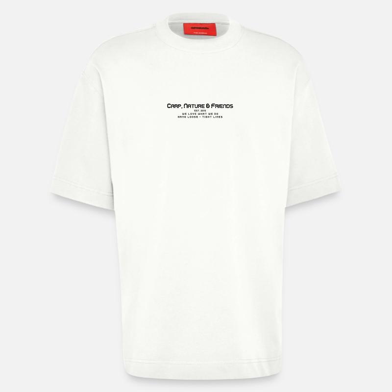 Logo_gerade_transparent - Heavyweight T-Shirt - made by SPREAD  - OFF WHITE