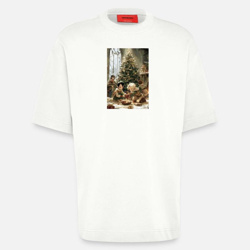 Kinder mit einem Feenbaum - Heavyweight T-Shirt - made by SPREAD  - OFF WHITE