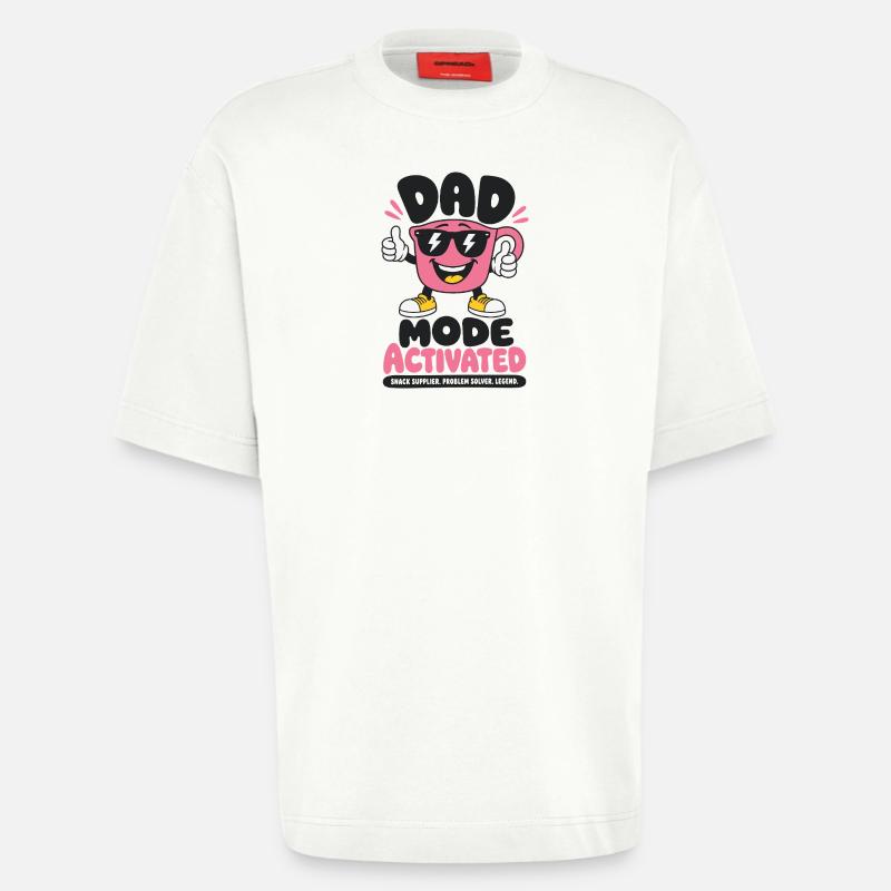 Best Dad Ever Coffee Saying - Heavyweight T-Shirt - made by SPREAD  - OFF WHITE