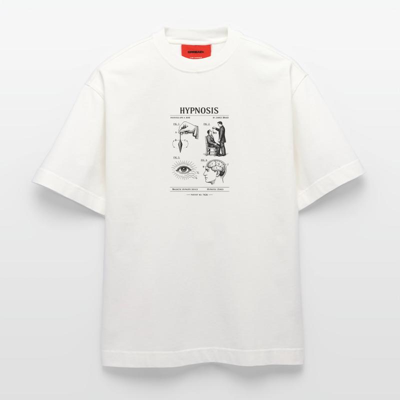 Conception du plan d’hypnose T-shirt bio épais oversize fabriqué en UE