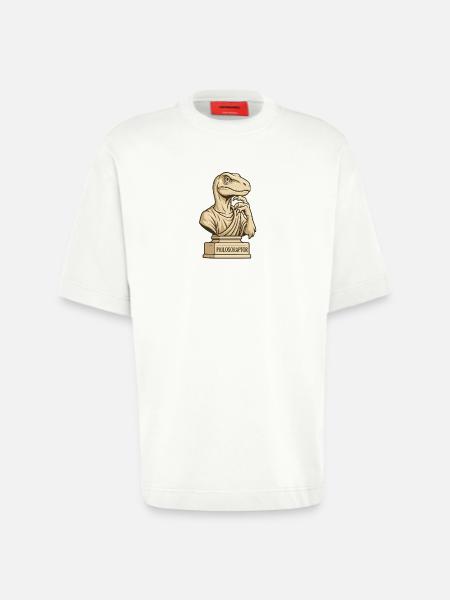 Philosoraptor - Heavyweight T-Shirt - made by SPREAD - OFF WHITE