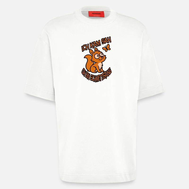 Verträumtes Eichhörnchen mit Spruch - Heavyweight T-Shirt - made by SPREAD  - OFF WHITE