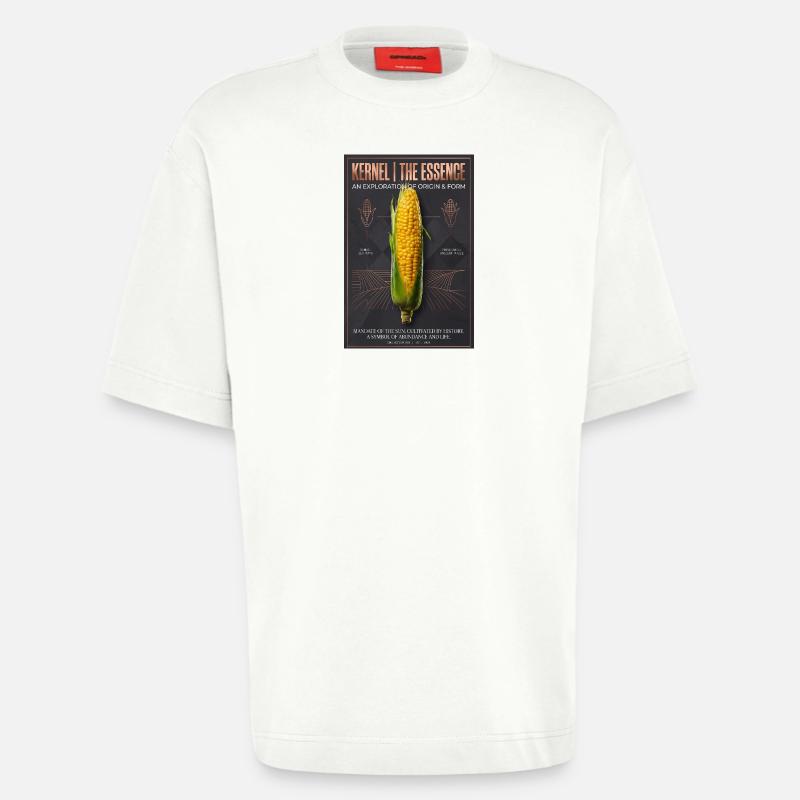 Kernel Essence: Origin & Form - Heavyweight T-Shirt - made by SPREAD  - OFF WHITE