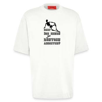 Röntgen anbieten Medizin Geschenk - Heavyweight T-Shirt - made by SPREAD  - OFF WHITE - Vorne - Fiona (171cm)
