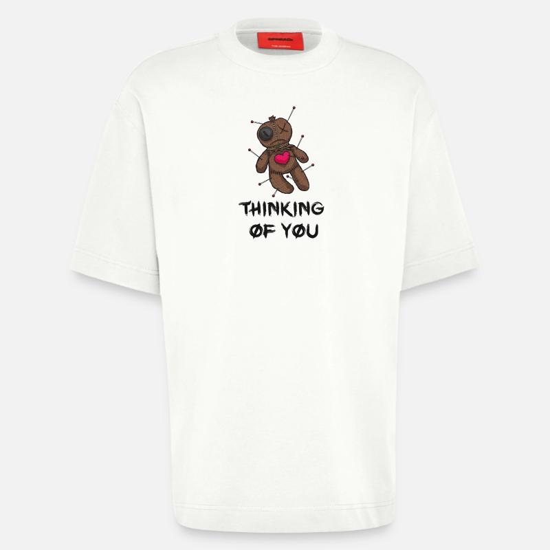Ich denk an dich - Heavyweight T-Shirt - made by SPREAD  - OFF WHITE