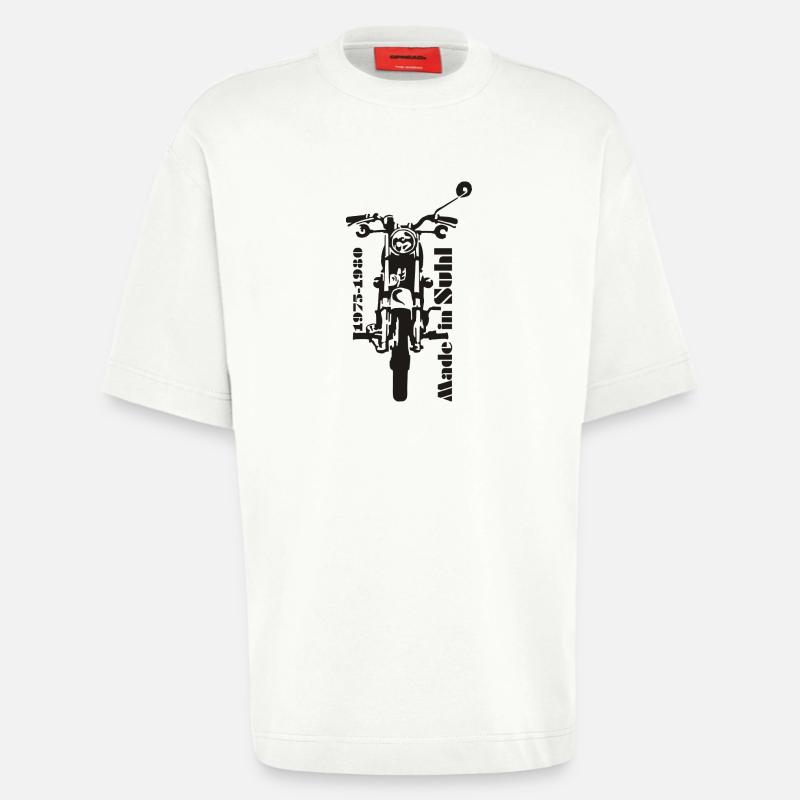 Simson s50 Front - Heavyweight T-Shirt - made by SPREAD - OFF WHITE