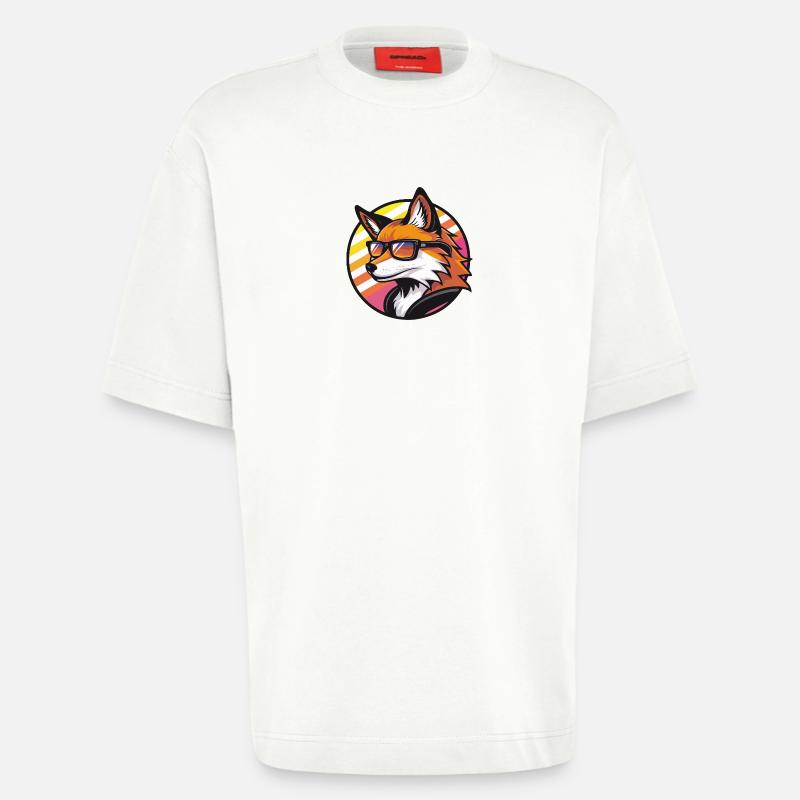 Fox Comic Cool Summer - Heavyweight T-Shirt - made by SPREAD - OFF WHITE