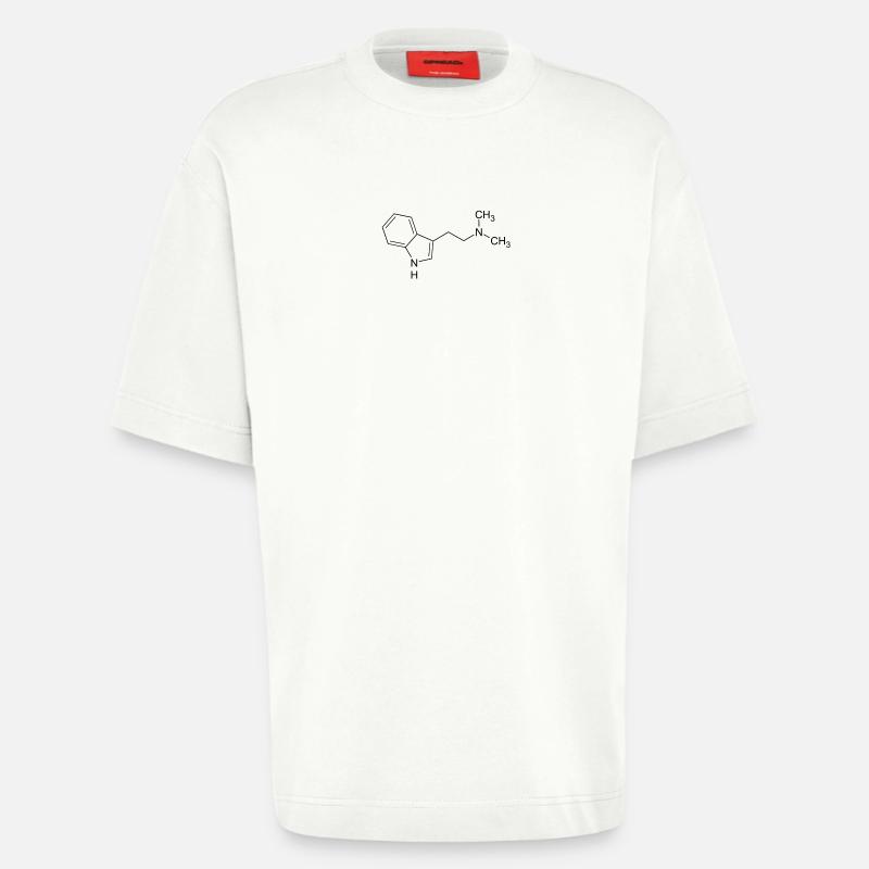 DMT Dimethyltryptamin Strukturformel - Heavyweight T-Shirt - made by SPREAD - OFF WHITE