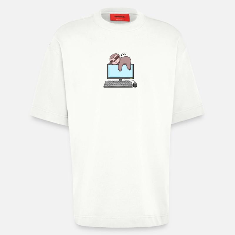 Computer Nerd Programmierer Geschenk - Heavyweight T-Shirt - made by SPREAD  - OFF WHITE