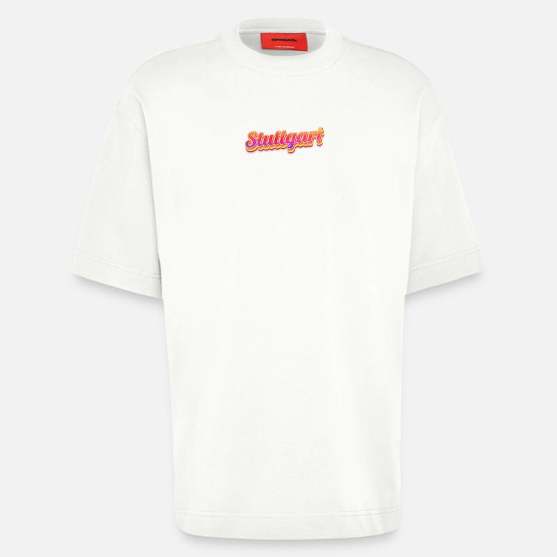 Stuttgartererin Stuttgarterer Stuttgarter - Heavyweight T-Shirt - made by SPREAD - OFF WHITE