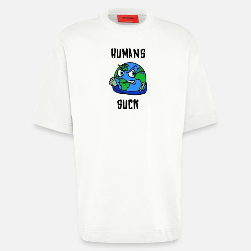 Mutter Erde Statement Erderwärmung Klimaschutz - Heavyweight T-Shirt - made by SPREAD  - OFF WHITE